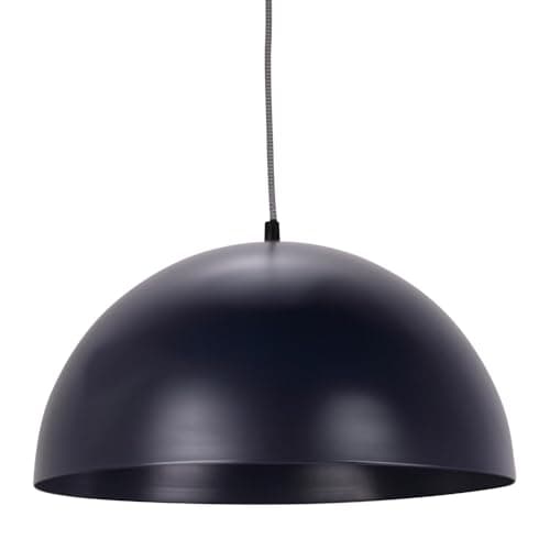 Image of ValueLights | Navy Blue Dome Ceiling Pendant Hanging Light Fitting | Pendant Lights, Home Décor & Improvement Essential | Mains Wired