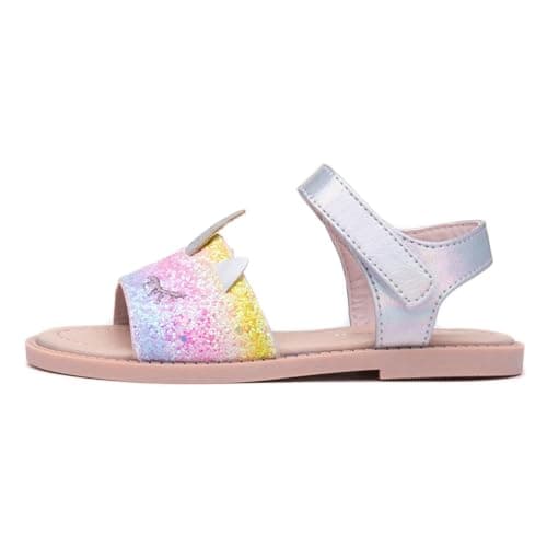 Image of Walkright Cali Girls Multi Glitter Unicorn Sandal - Size 12 Child UK - Multicolour