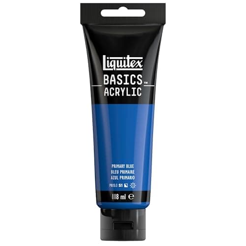 Image of LIQUITEX Basics Acrylic Paint, Primary Blue, 118 ml Tube