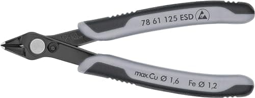 Image of KNIPEX Elektronski Super Knips ESD with Multi-Component Handles 125 mm, 78 61 125 ESD
