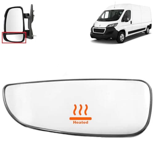 Image of BIAREN Wing Mirror Lower Glass Left Heated For Fiat Ducato Peugeot Boxer Citroen Relay 2006 Onwards 8151LP 71748250, Wing Mirror Glass + Back Plate