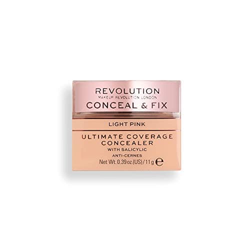 Image of Revolution Beauty London Conceal and Fix Ultimate Coverage Concealer Light Pink