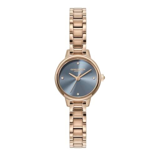 Image of Olivia Burton Three Hand Quartz Movement Watch for Women MINI Classic Collection with Rose Gold Colored Stainless Steel Bracelet - 24000243