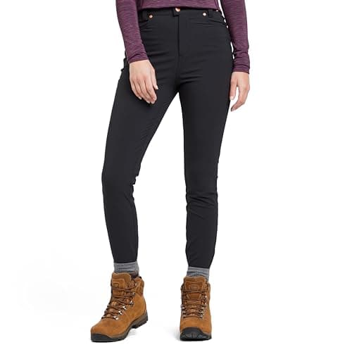 Image of Acai Women’s MAX Stretch Skinny Outdoor Trousers, Water Repellent and Breathable Women's Walking Trousers, Women's Hiking & Outdoor Recreation Clothing (UK, Numeric, 8, Regular, Regular, Black)