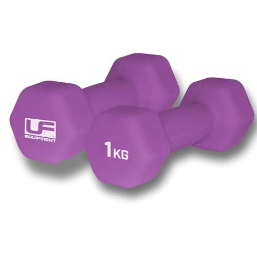 Image of Urban Fitness Neoprene Covered Hex Dumbbells Fitness (Pair) Purple 2 x 1kg