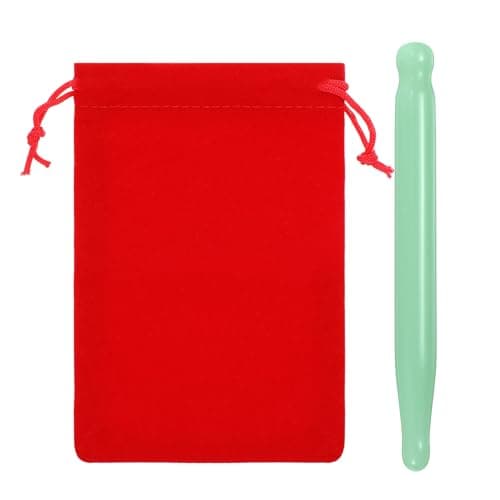 Image of Ymapinc Jade Acupuncture Pen - Massage Acupressure Tool Gua Sha Set, Stone Acupen Facial Reflexology Tool for Muscle Release