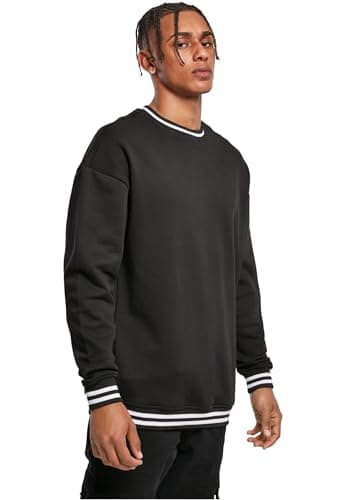 Image of Build your Brand Men's Sweater, Black/White, XXL