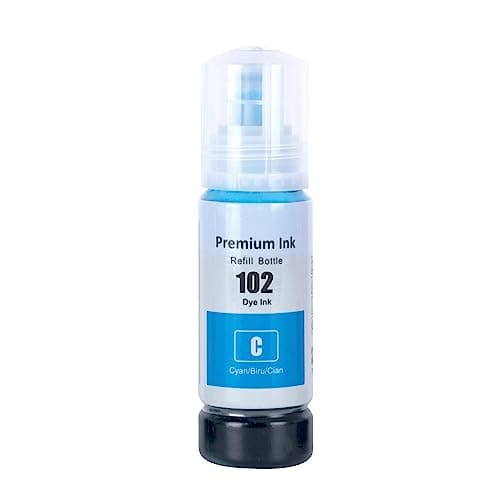 Image of Go Inks 1 Cyan 70ml Ink Bottle to replace Epson 102 Compatible/non-OEM for EcoTank Printers