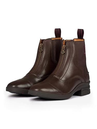 Image of LeMieux Junior Zip Childrens Leather Paddock Boot - Brown Childs 3 UK