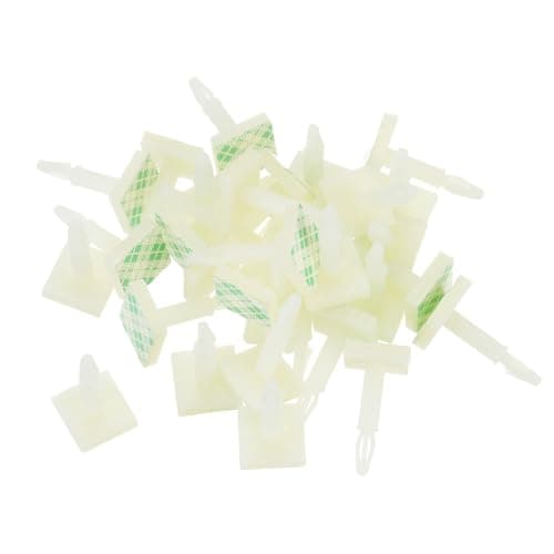 Image of sourcing map 30 Pcs Adhesive PCB Spacer, Sticky Nylon Insulated Standoffs for PCB Board, Supporting Height 0.56", Fits PCB Hole Dia 3mm to 3.2mm, White