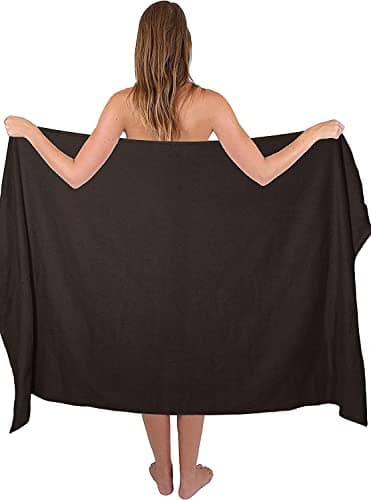 Image of Textile Do Extra Large Super Jumbo Bath Sheet Towel 100% Egyptian Cotton XL Bath Sheets(100 x 200 cm-600 GSM) (Chocolate)