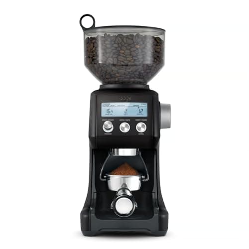 Image of Sage - The Smart Grinder Pro - Conical Burr Coffee Grinder - Programmable, Automatic - 450g Coffee Bean Capacity, 60 Precise Grind Settings - Black Truffle