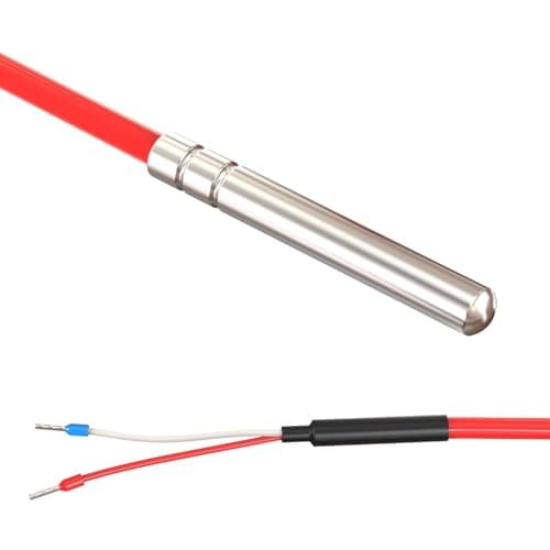 Image of Lumonic I PT1000 temperature sensor with silicone cable 2m I -50 bis 200°C I 6mm I Connection 2-wire I IP65 I Temperature sensor I to