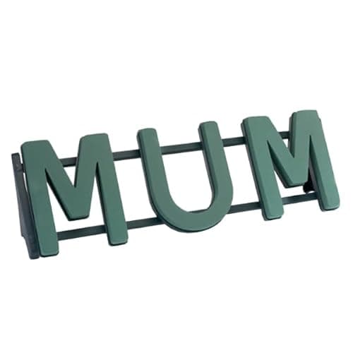 Image of Oasis Foam (Spicer Designs) Floral Tribute Mum Frame, Letters with Stand Attached.