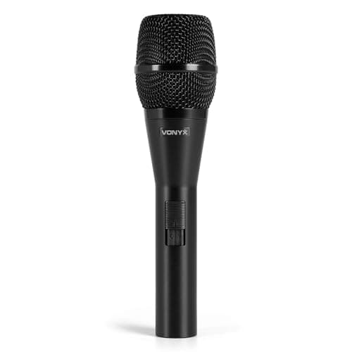 Image of VONYX VDM09 Condenser Microphone - Cardioid Wired Handheld Mic with XLR-Jack Cable, Ideal for Singing, Acoustic Instruments & Voiceovers, Includes Carry Case (Black)