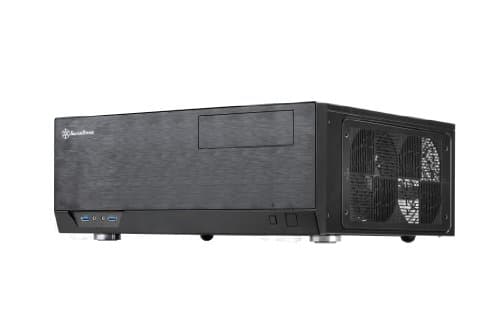 Image of SilverStone SST-GD09B - Grandia HTPC ATX Computer Case, Silent High Airflow Performance, black