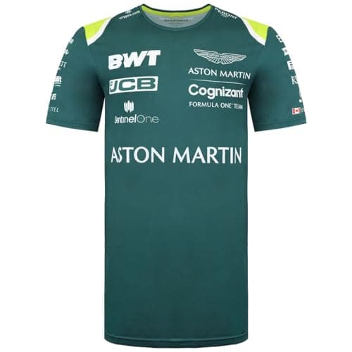 Image of Aston Martin Cognizant F1 Official Team Round Neck Green Mens T-Shirt AMC21KTS37