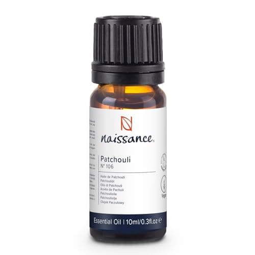 Image of Naissance Patchouli Essential Oil (no. 106) 10ml - Pure, Natural, Cruelty Free, Vegan and Undiluted - to for Aromatherapy & Diffusers