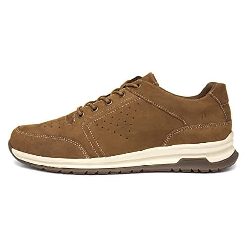 Image of Hush Puppies Mens Joseph Lace Up Sneaker, Tan Nubuck, 11 UK