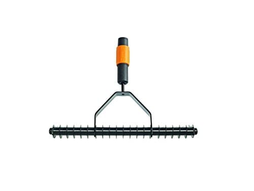 Image of Fiskars QuikFit Aerator Rake, Tool Head, Width: 37 cm, Black/Orange, 1000655