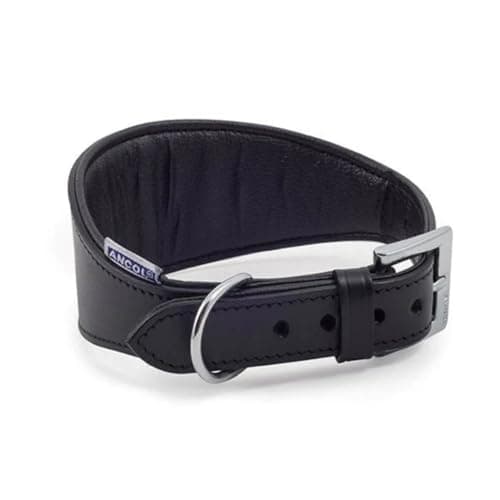 Image of Ancol Greyhound Padded Collar Black 34-43cm