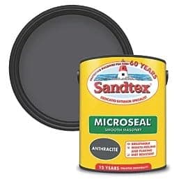 Image of Sandtex Smooth Masonry Paint Anthracite 2.5L Exterior Microseal