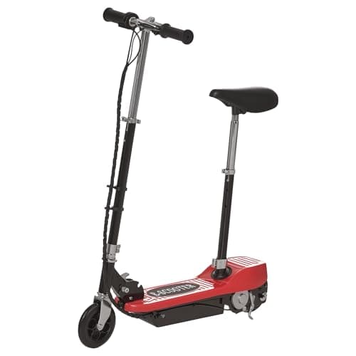Image of HOMCOM Electric Scooter for Kids, Foldable Ride On Powered Scooter with 120W Motor, Top Speed 10 KM/H, Maximum Range 8 KM - Red