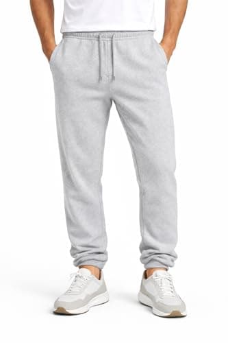 Image of reshmena® Jog Pants Men's Fleece Trouser Jogging Pants Tracksuit Casual Joggers with Two Pockets for Men UK Classic Jogging Bottoms Pants Jogger Grey XL