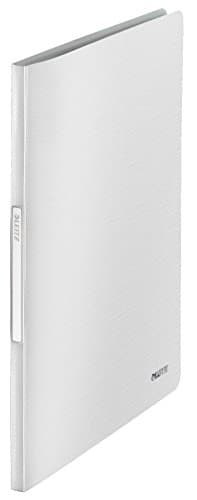 Image of Leitz 39580099 A4 Display Book, 20 Pockets, 40 Sheet Capacity, Transparent Pockets, Arctic White, Style Range, 39580004