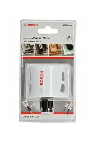 Image of BOSCH Bi-Metal Hole Saw (for Wood and Metals, 8% Cobalt Alloy, Progressive Tooth Design, Ø 60 mm, Accessory Drills)