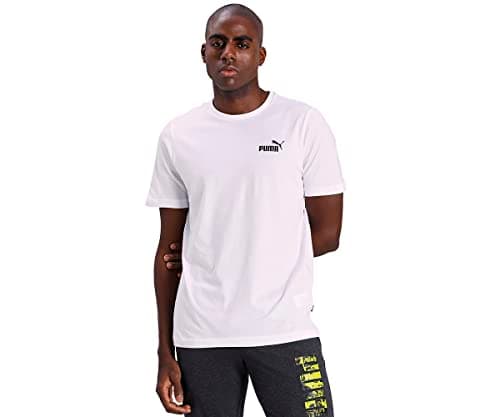 Image of PUMA Mens ESS Small Logo Tee, Puma White, M EU
