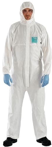 Image of Ansell AlphaTec 2000 STANDARD Bound Model 111, Coverall (Type 5/6), White, Size 5 (XL), 1 piece