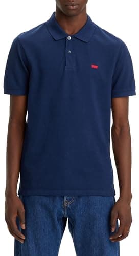 Image of Levi's Men's Slim Housemark Polo Shirt, Naval Academy, M