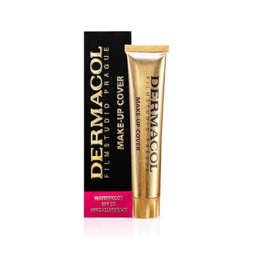 Image of Dermacol - Full Coverage Matte Foundation with SPF 30, Waterproof Makeup Foundation for Oily Skin, Acne, & Under Eye Bags, Long-Lasting Makeup, 30g - Shade 223