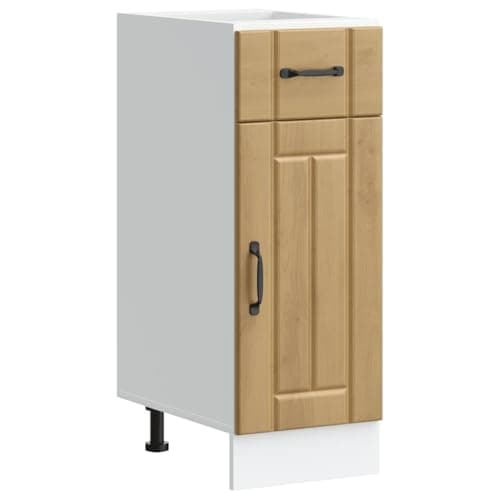Image of vidaXL Kitchen Base Cabinet - Lucca Range - Artisan Oak - Engineered Wood - Adjustable Feet - Storage Solution for Kitchens