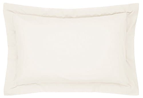 Image of Catherine Lansfield Easy Iron Percale Oxford Pillowcase Pair Cream