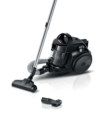 Image of Bosch Series 2 BGS05BA2GB Bagless Cylinder Vacuum Cleaner with Hygienic filter for Hardfloor, Carpet & Car, Compact & Lightweight, 700W, 1.5L, Black