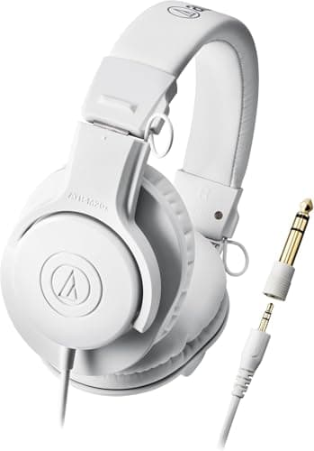 Image of Audio-Technica ATH-M20x Professional Monitor Headphones White