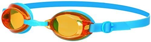Image of Speedo Jet Junior Goggles (Orange Lens/Blue Strap)