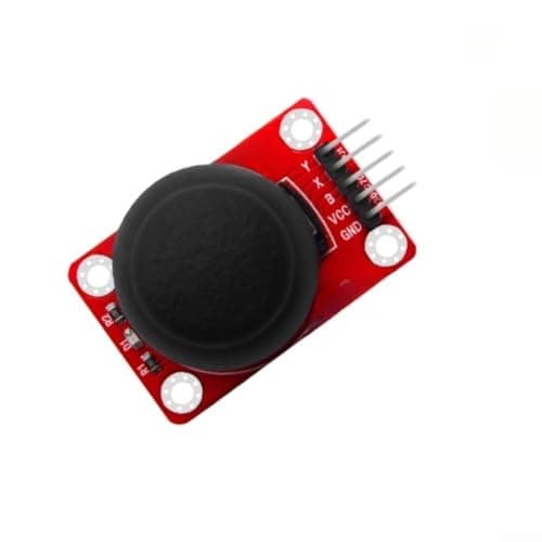 Image of Dual-Axis XY Joystick Sensor Module for Arduino, for PS2 Game Button Control Lever with Terminal Block & Pin Header, 3.3-5V for DIY Projects (Red)(A)