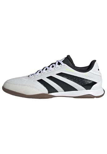 Image of adidas Unisex Predator League Indoor Football Boots, Cloud White/Core Black/Lucid Lemon, 10.5 UK