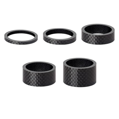 Image of HOUSON 5PCS Bicycle Ahead Stem Spacer, Bicycle Handlebar Spacer Bike Headset Spacers Spacers Stem Spacer Rings 3mm/5mm/10mm/15mm/20mm