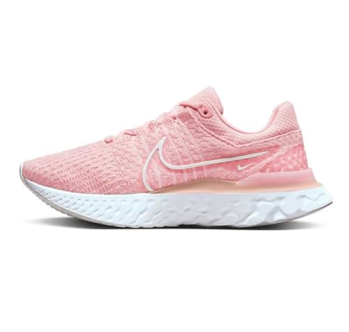 Image of NIKE React Infinity Run Flyknit 3 Women's Trainers DD3024 (Pink Glaze/White/Pink Foam) UK 6 (EU 40)