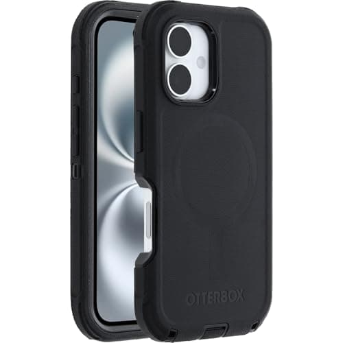 Image of OtterBox Defender Series MagSafe Case for iPhone 16, Shockproof, Drop Proof, Ultra-Rugged, Protective Case, 7x Tested to Military Standard, Black