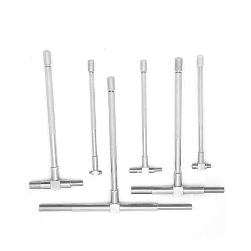 Image of Garosa 6Pcs/Set Telescopic Gauge Set 8-150mm Adjustable Inner Diameter Gauge Nickel Plated Square Head Bore Hole Measuring Tool for Precision Measurement