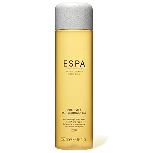 Image of ESPA Positivity Bath & Shower Gel 250ml | Jasmine, Gardenia & Sweet Orange | Spirit-lifitng Aromatic Body Wash | Registered by Vegan Society | Menopause Friendly