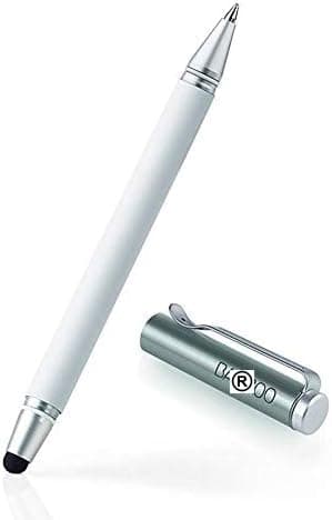 Image of Wacom Bamboo Duo 2-in-1 Universal Digital Stylus and Ballpoint Pen for Smartphones, Tablets and Touchscreen Devices (White with 5mm Stylus Tip)