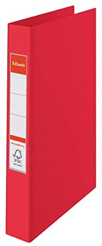 Image of Esselte "VIVIDA" A4 2.5 cm Diameter Ring Binder - Red