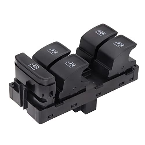 Image of Electric Power Master Window Control Switch Driver Side 5G0959857B For Skoda Superb Octavia VW Golf MK7 Passat Tiguan SEAT Leon (Black)
