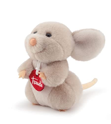 Image of Trudi Trudino Mouse Small plush toy, Valentine's Day, Christmas and birthday gift | 13x14x14cm size XS | Trudini Classic | model 51284